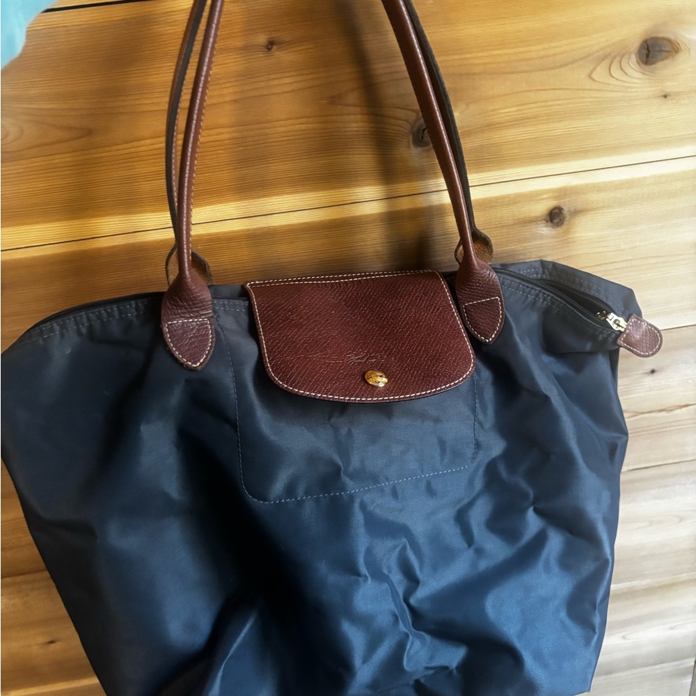 Longchamp dark gray  Tote Bag